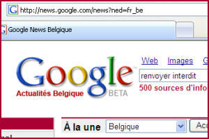 Google Actualit�s Belgique | screendump: Frans de Meijer