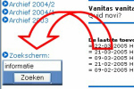 Zoekscherm van frans.demeijer.com | Screendump: Frans de Meijer