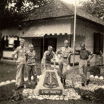 8e bataljon van het Regiment Stoottroepen, Bali, september 1946; tweede van rechts: Jan van Trigt | Foto: Inge Wolters-van Trigt/Tom Visser