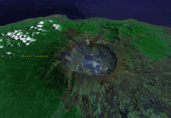 Gunung Tambora | Foto: Windows Live Local (local.live.com)