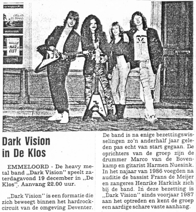Dark Vision in De Klos | Bron onbekend